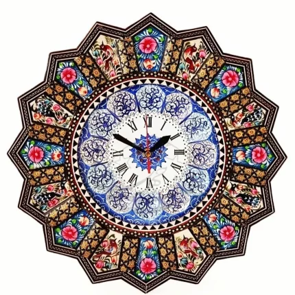 ساعت خورشیدی مینا کاری