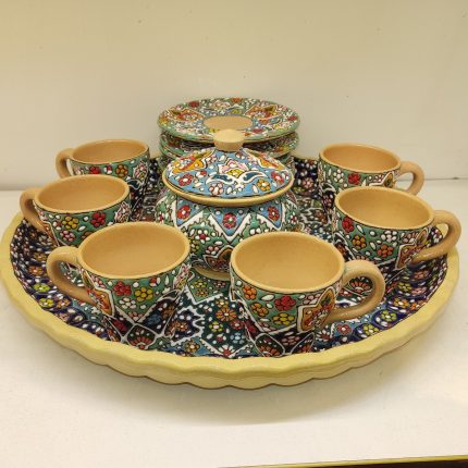 سرویس قهوه خوری مینا کاری