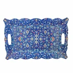 سینی مینا کاری با نقوش سنتی