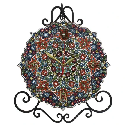 ساعت میناکاری دست نگار طرح فرفروژه