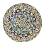 بشقاب میناکاری مدل اسلیمی کد b30