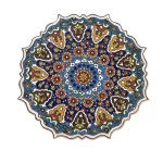 بشقاب میناکاری مدل چکاوک کد30
